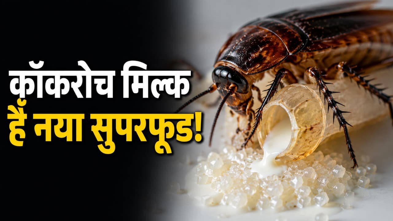 Cockroach Milk: गाय के दूध से 4 गुना ज्यादा प्रोटीन! इतना पावरफुल होता है कॉकरोच मिल्क Cockroach Milk: गाय के दूध से 4 गुना ज्यादा प्रोटीन! इतना पावरफुल होता है कॉकरोच मिल्क
