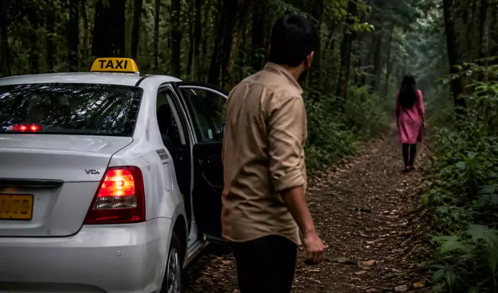 लड़की ने अचानक रुकवाई टैक्सी और​​ चली गई जंगल में, पीछे से पहुंचा ड्राइवर तो नजारा देख रह गया सन्न