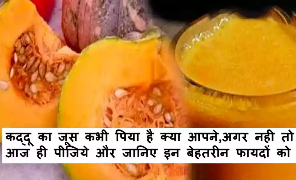 कद्दू का जूस कभी पिया है क्या आपने? अगर नही तो आज ही पीजिये और जानिए इन बेहतरीन फायदों को कद्दू का जूस कभी पिया है क्या आपने? अगर नही तो आज ही पीजिये और जानिए इन बेहतरीन फायदों को