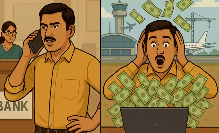 शख्स ने बैंक में फोन कर कहा- मैं एयरपोर्ट बना रहा हूं, फटाफट लोन दो