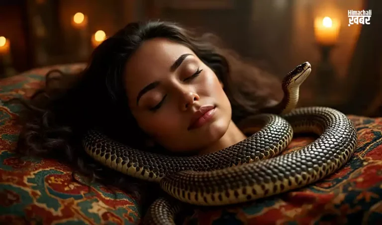 mahila ke sath kobra samp sote hai