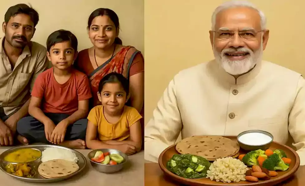 आम आदमी की थाली और प्रधानमंत्री की थाली में कितना फर्क? जानिए नरेंद्र मोदी के रोज के खाने का पूरा खर्चा और डाइट प्लान आम आदमी की थाली और प्रधानमंत्री की थाली में कितना फर्क? जानिए नरेंद्र मोदी के रोज के खाने का पूरा खर्चा और डाइट प्लान